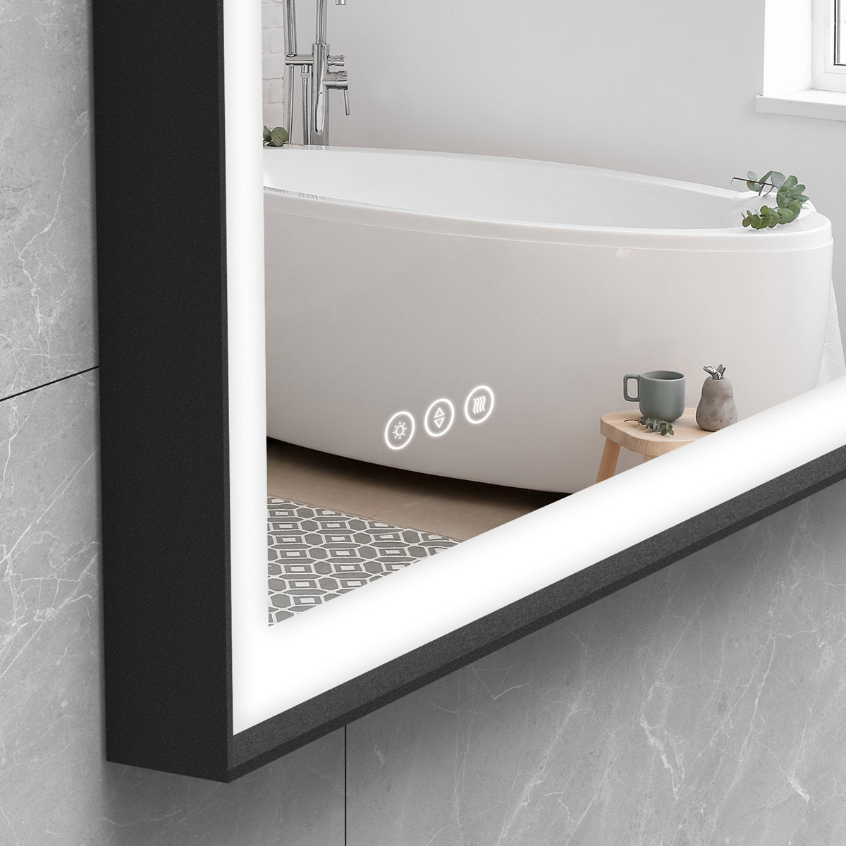 Nafiseh Rectangular LED Anti-Fog Vanity Mirror